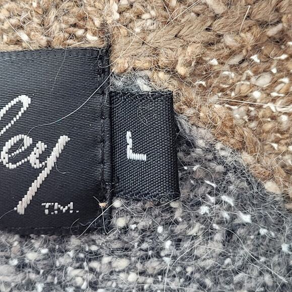 Gladys Bagley Vintage Angora Bohemian Geometric Crew Neck Oversized Sweater Top - Picture 11 of 13